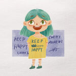 插画人物可爱女孩