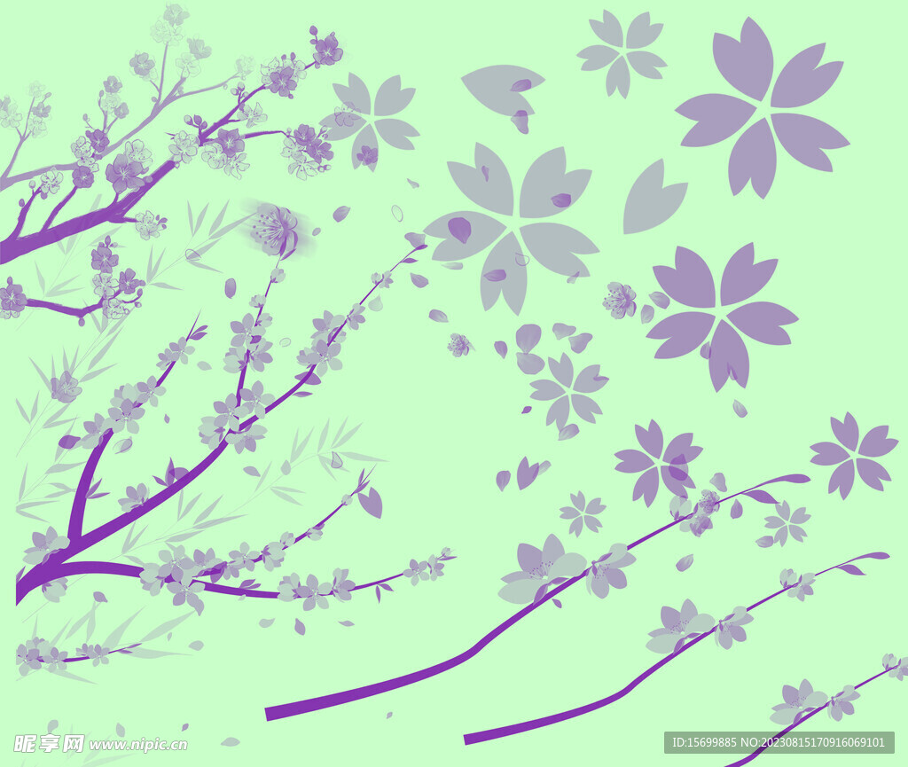 樱花  樱花树枝