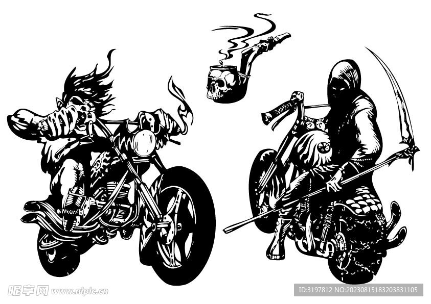 骷髅摩托