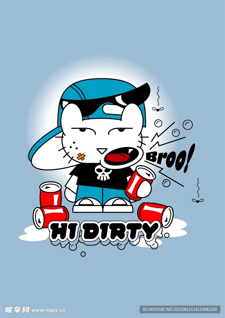 快乐肥宅水打嗝可爱小猫戴鸭舌帽