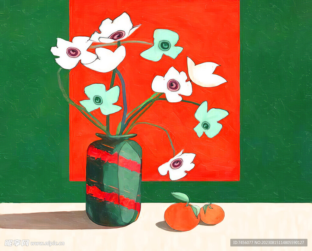 唯美静物花瓶高清挂画装饰画