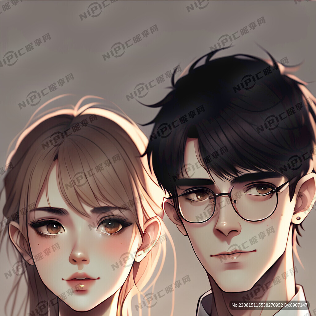 两个人合照 男女双人头像