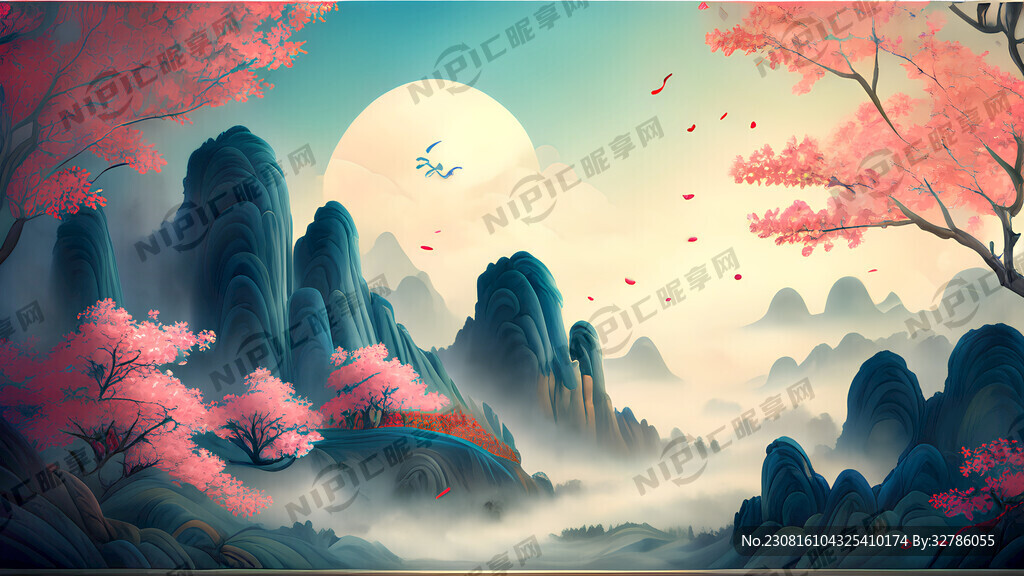 游戏梦幻唯美新中式风景 超高清