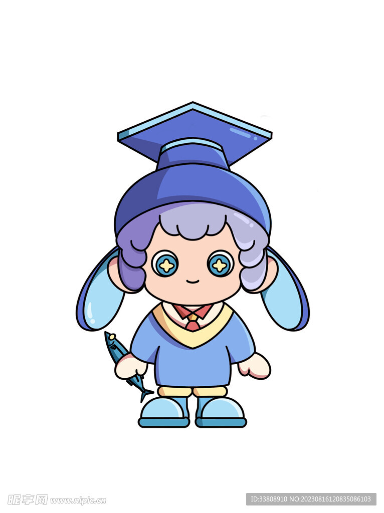 博士IP卡通形象设计分层