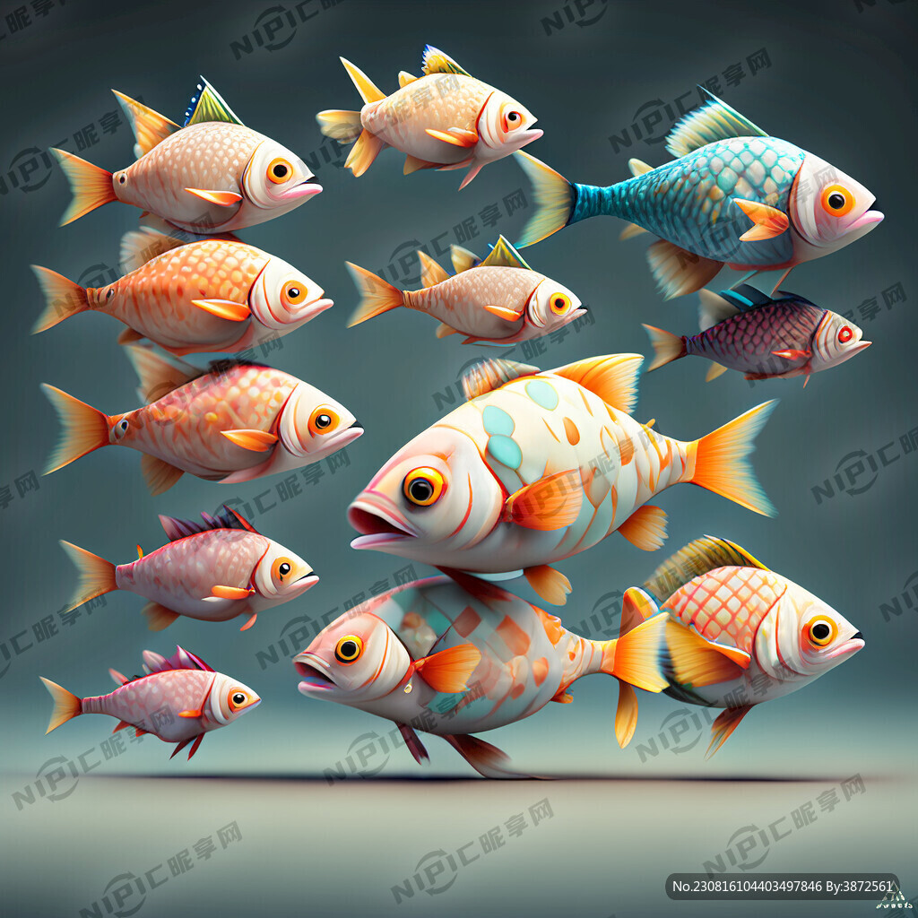 许多小鱼拼成大鱼