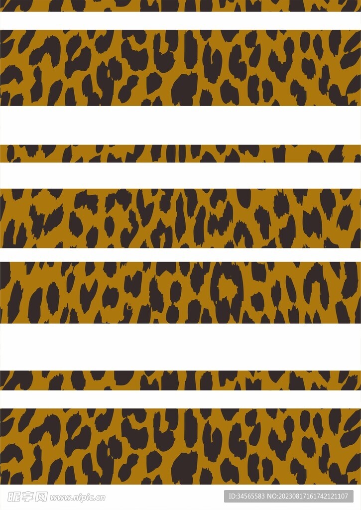 豹纹图案矢量图
