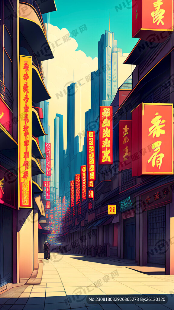 都市背景 色彩艳丽 特工