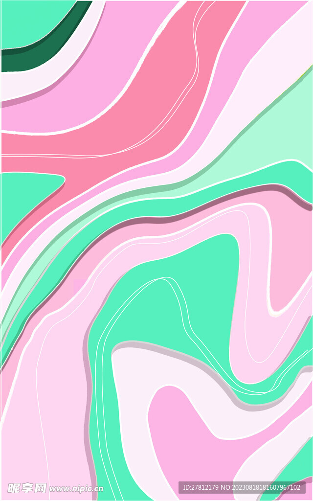 三维彩色背景 流动色彩背景  