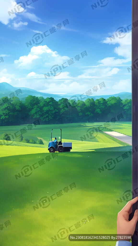 蓝天白云下 人物特写