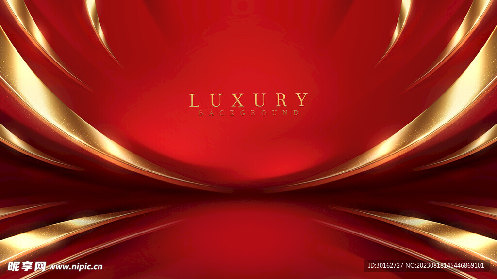 红色高端大气几何抽象背景底纹