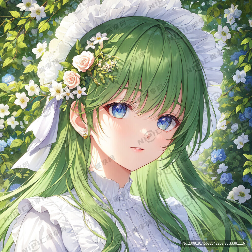 古风动漫少女 唯美春日花神