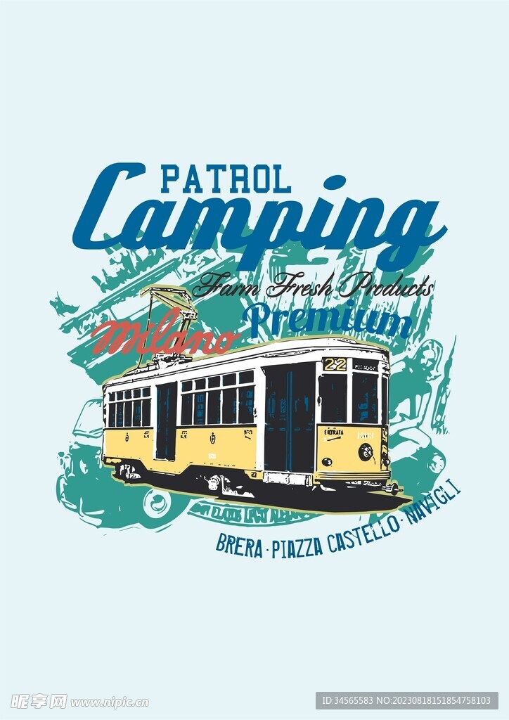 交通叮叮巴士复古情怀