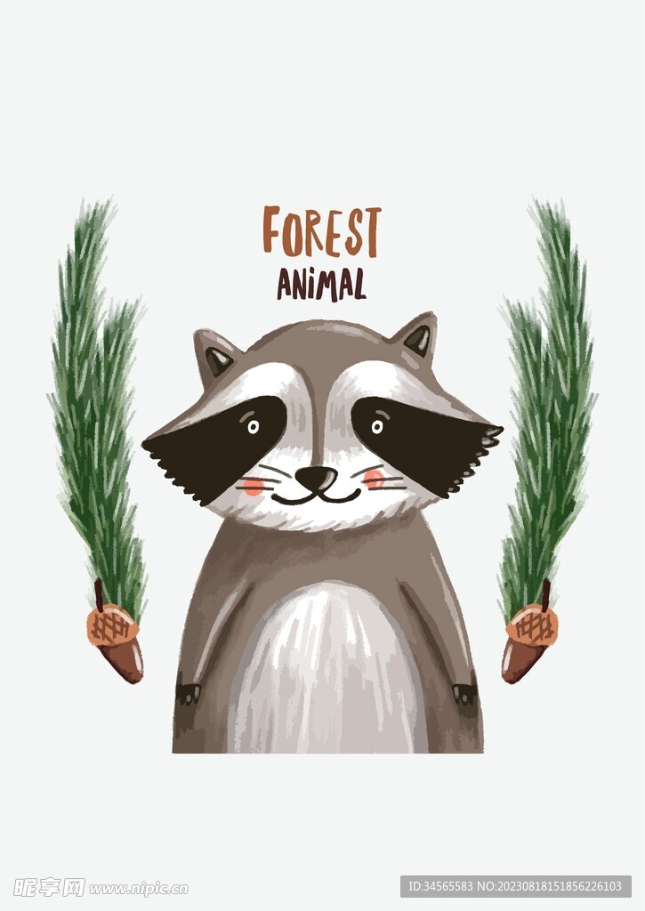 可爱小碗熊手绘