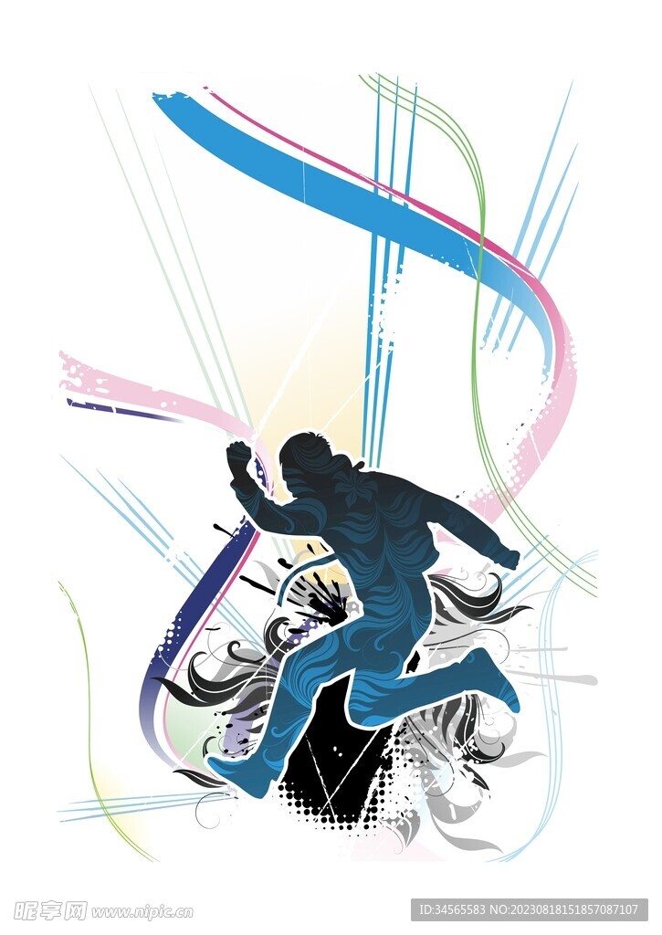 跑酷运动宣传背景