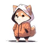 穿卫衣的酷酷小狗