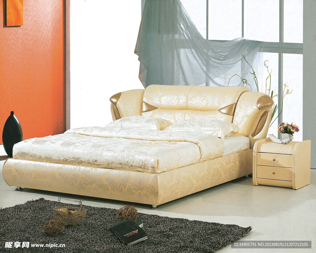 软体床 高档 欧式 卧室 家具
