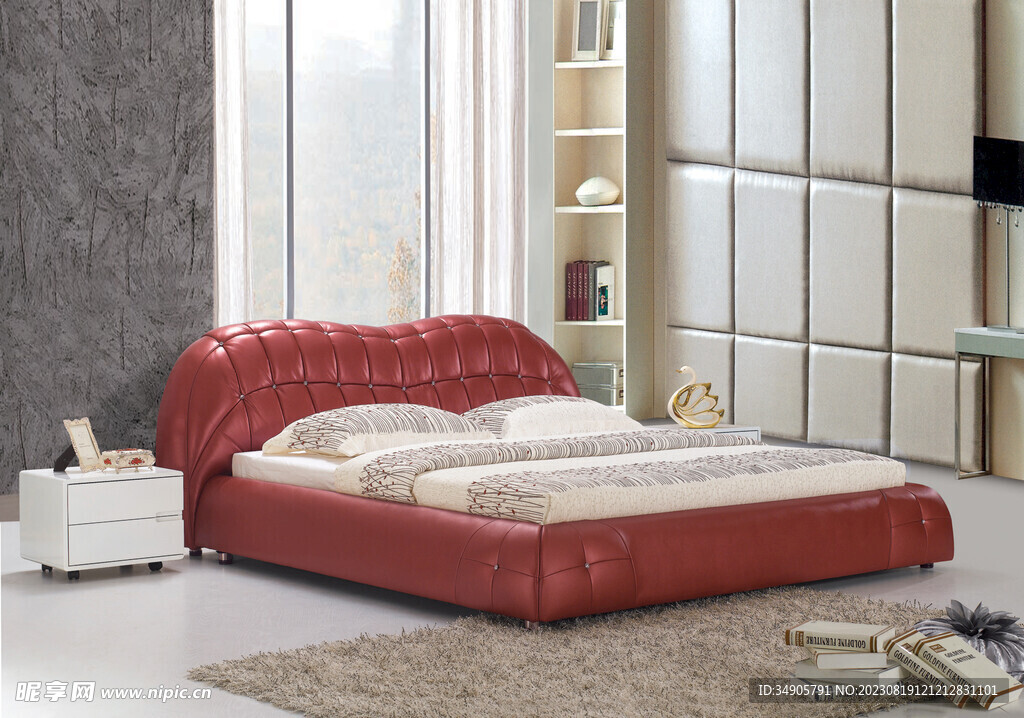 软体床 高档 欧式 卧室 家具