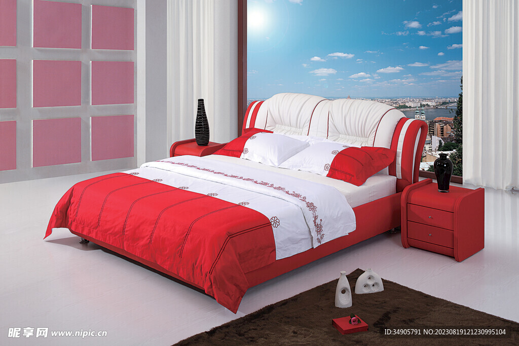 软体床 高档 欧式 卧室 家具