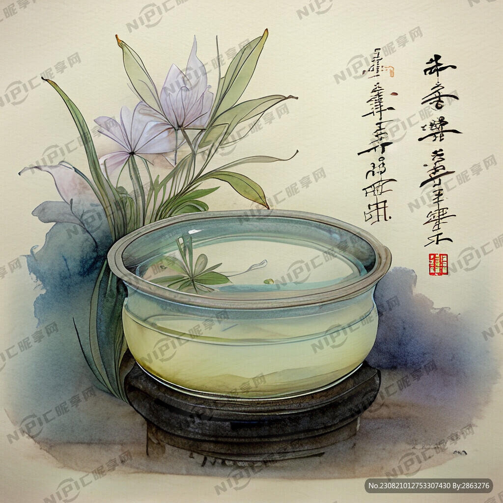 洗衣液中国风中草药