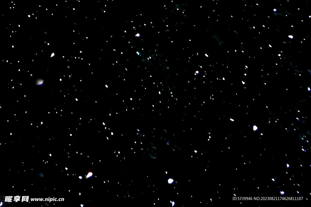 雪花碎片粉尘粒子下落图片素材 