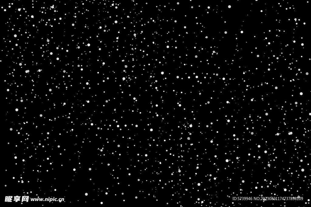 雪花碎片粉尘粒子下落图片素材 