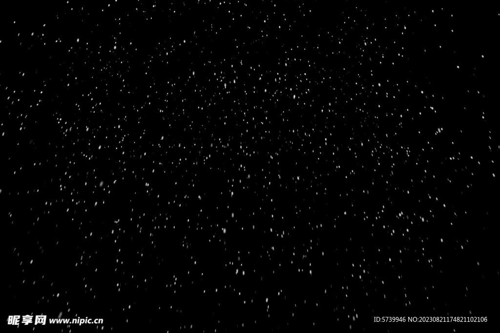 雪花碎片粉尘粒子下落图片素材 