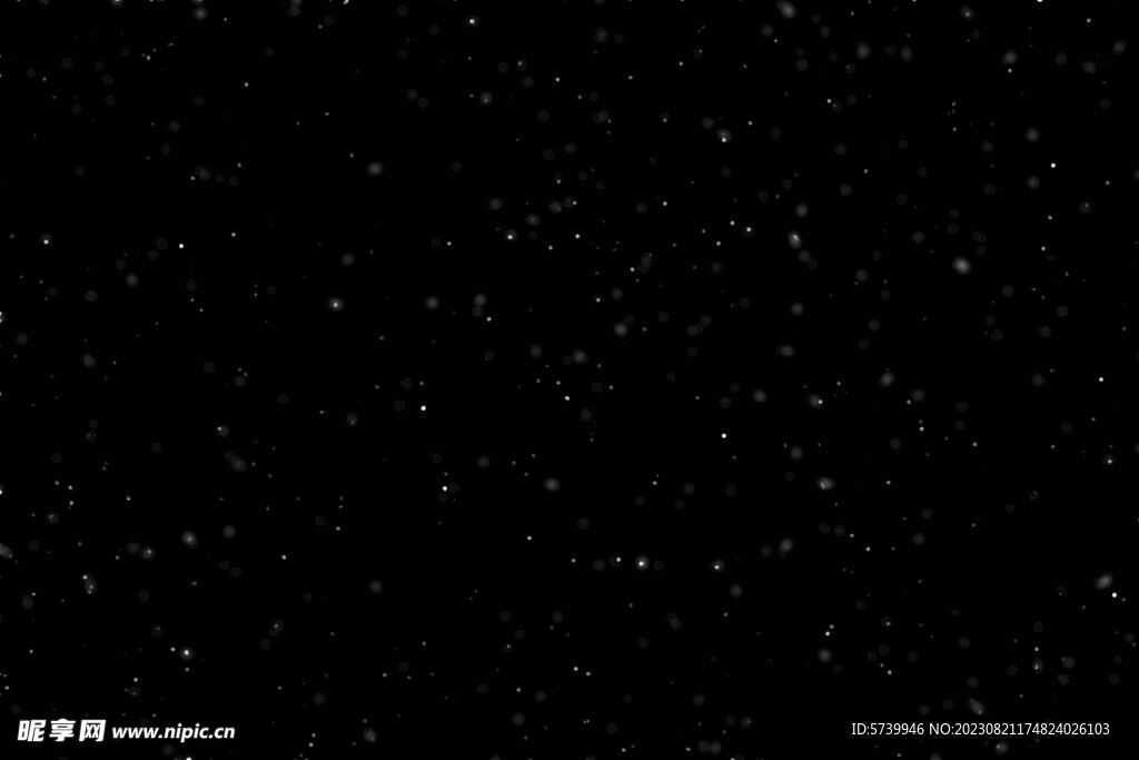 雪花碎片粉尘粒子下落图片素材 