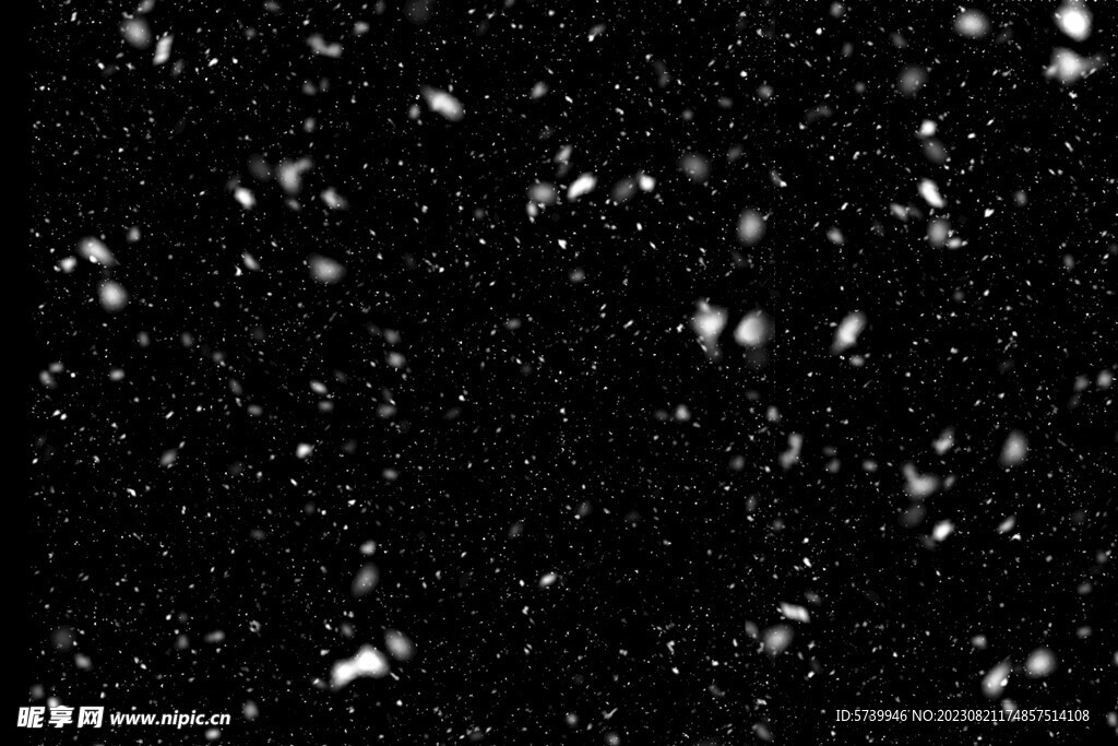 雪花碎片粉尘粒子下落图片素材 