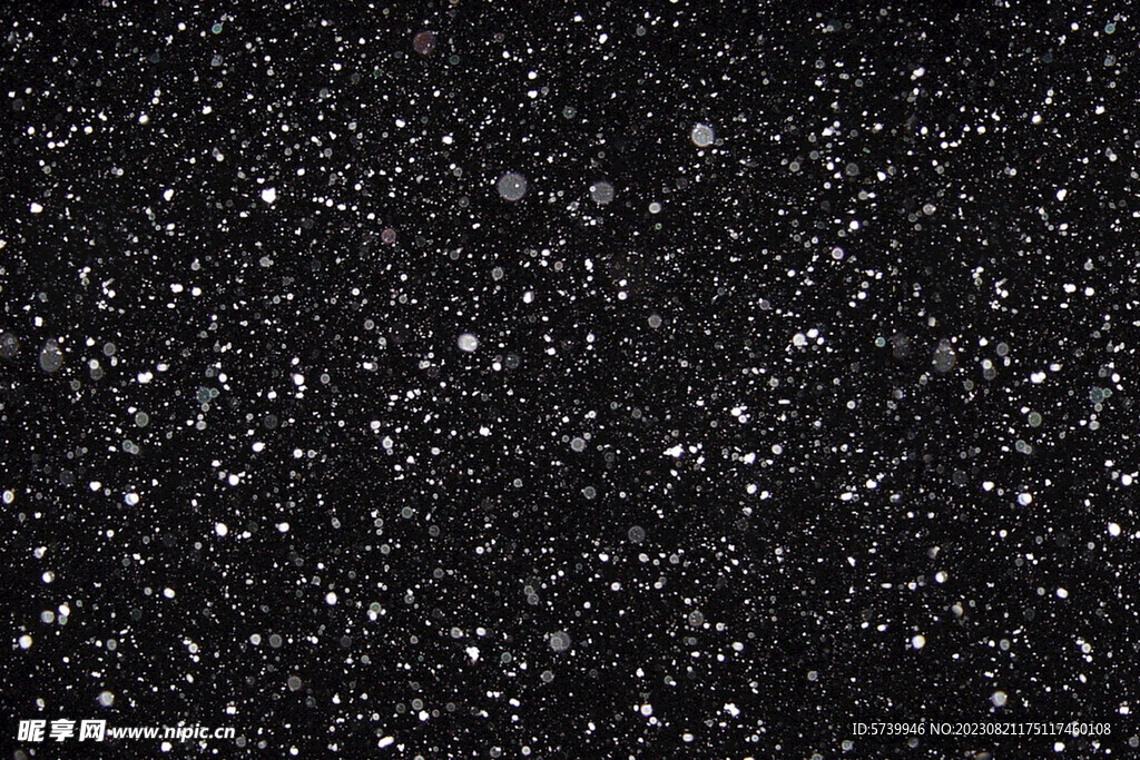 雪花碎片粉尘粒子下落图片素材 