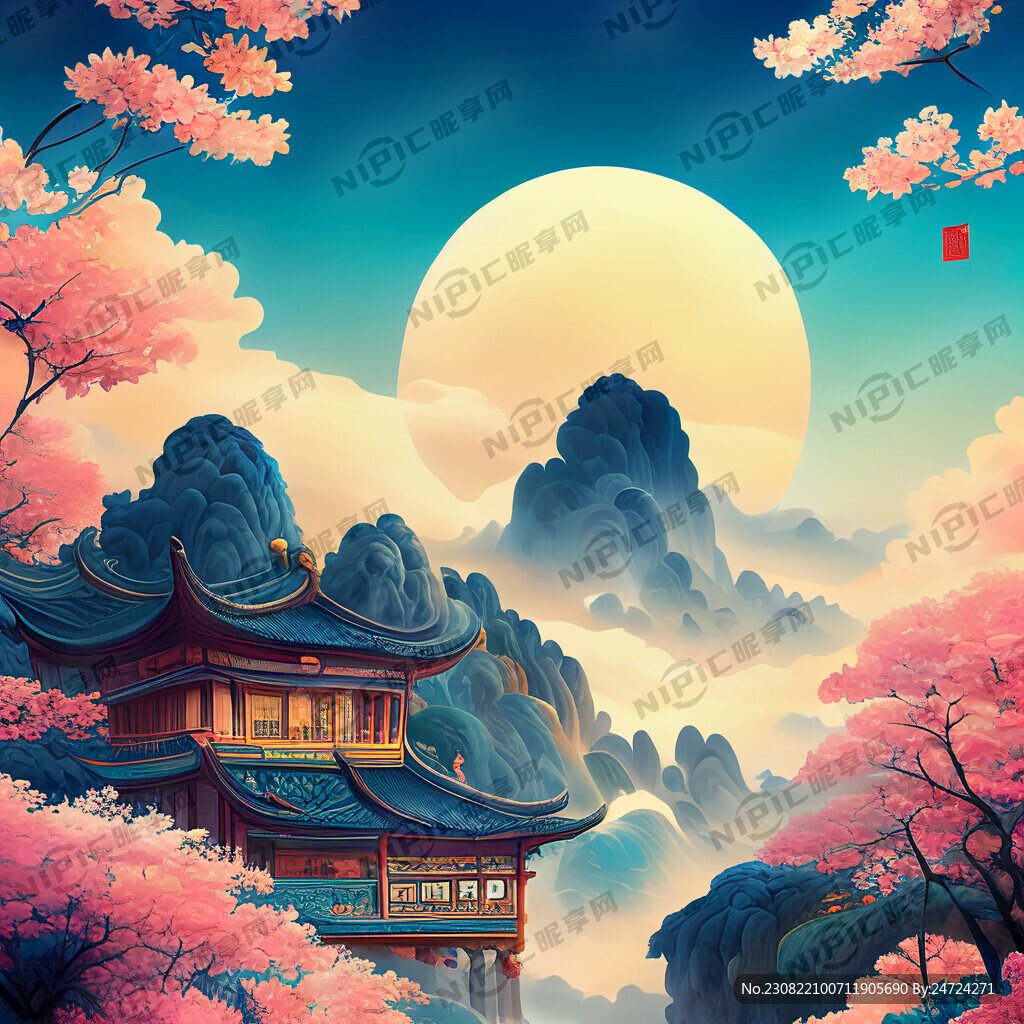 游戏梦幻唯美新中式风景 超高清