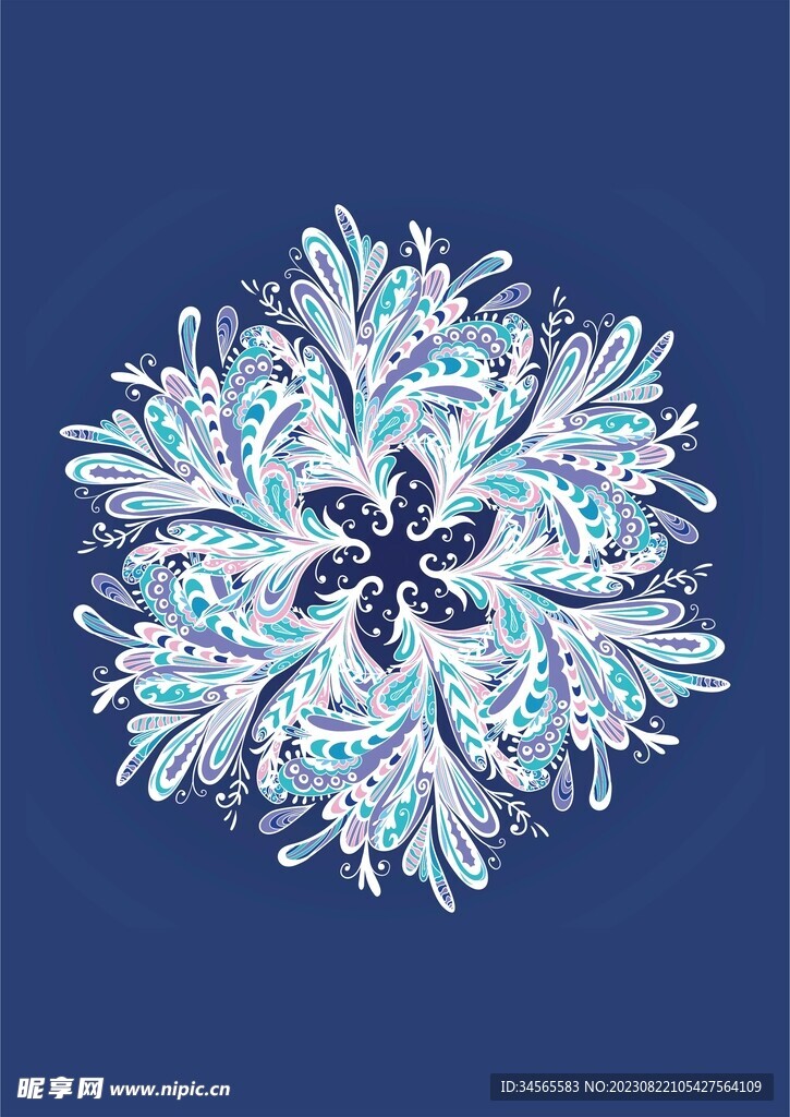 五彩缤纷炫彩花卉