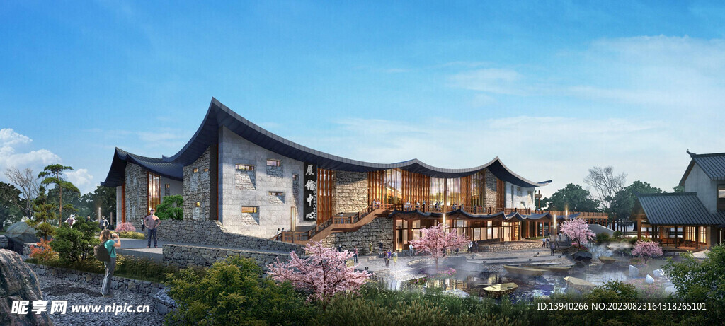 游客服务中心效果图