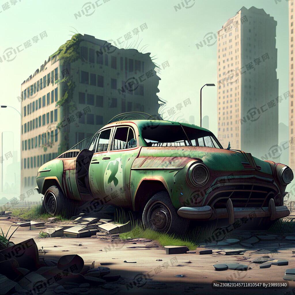 生化危机废弃车辆城市废墟