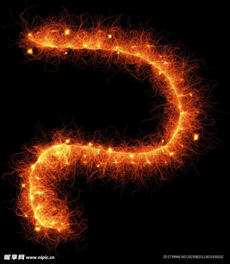 金色火焰光束动感光影线条叠层图
