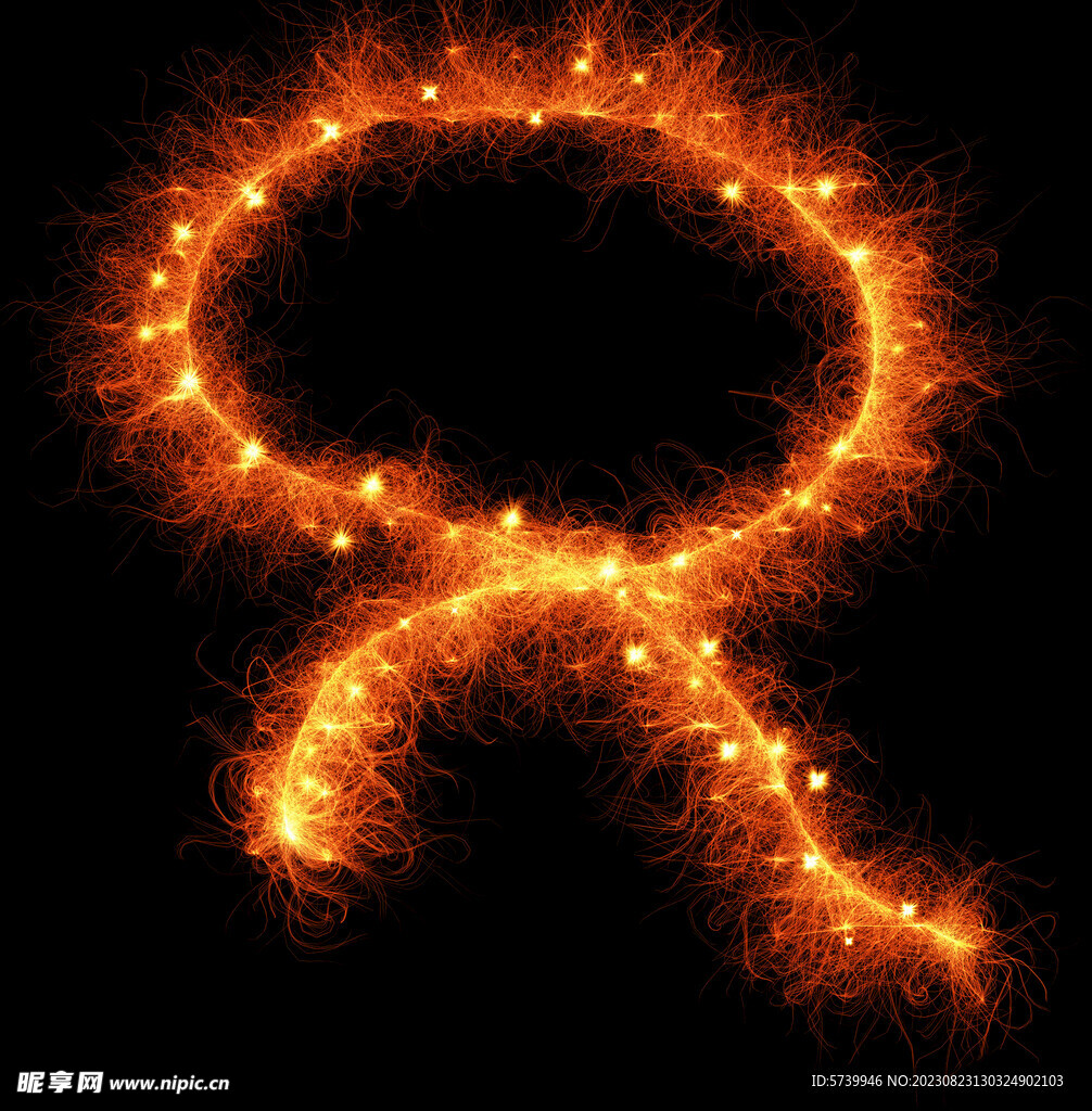 金色火焰光束动感光影线条叠层图