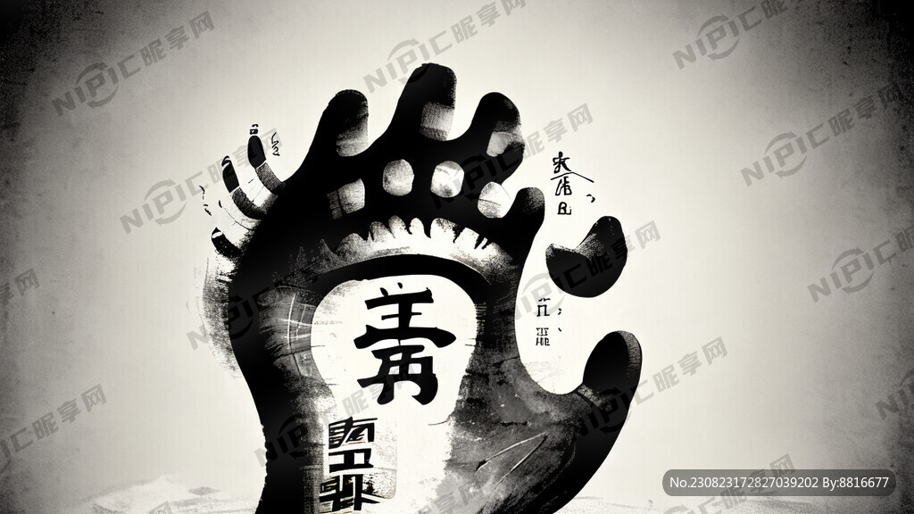 人的足迹 延申 黑白