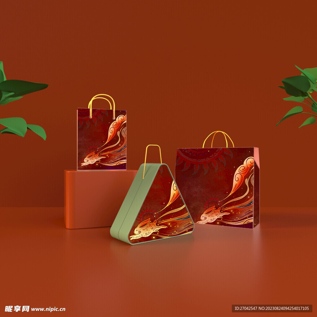 月饼包装礼盒展示