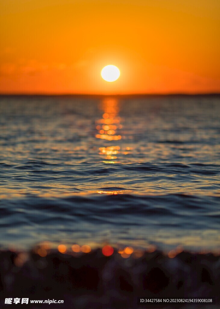 海上日出素材
