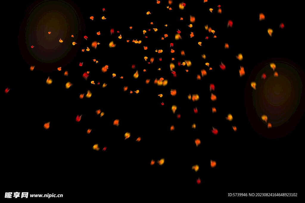 飘落花瓣鲜花漂浮元素元素图片