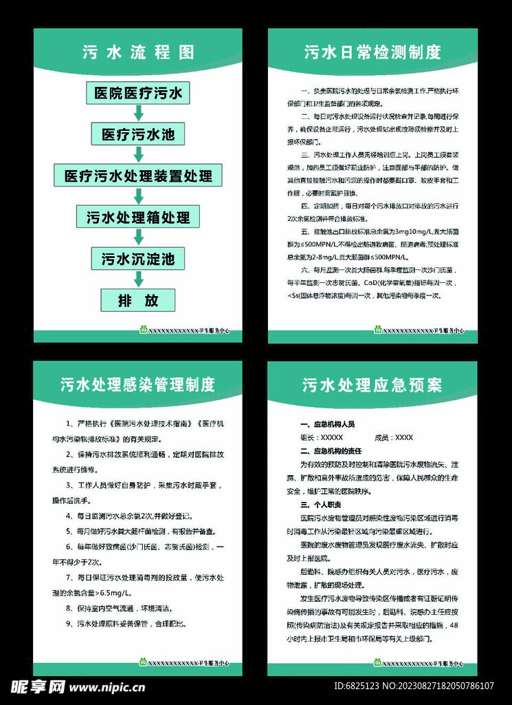 医院污水处理各制度
