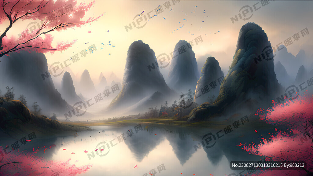 梦幻唯美新中式风景 超高清