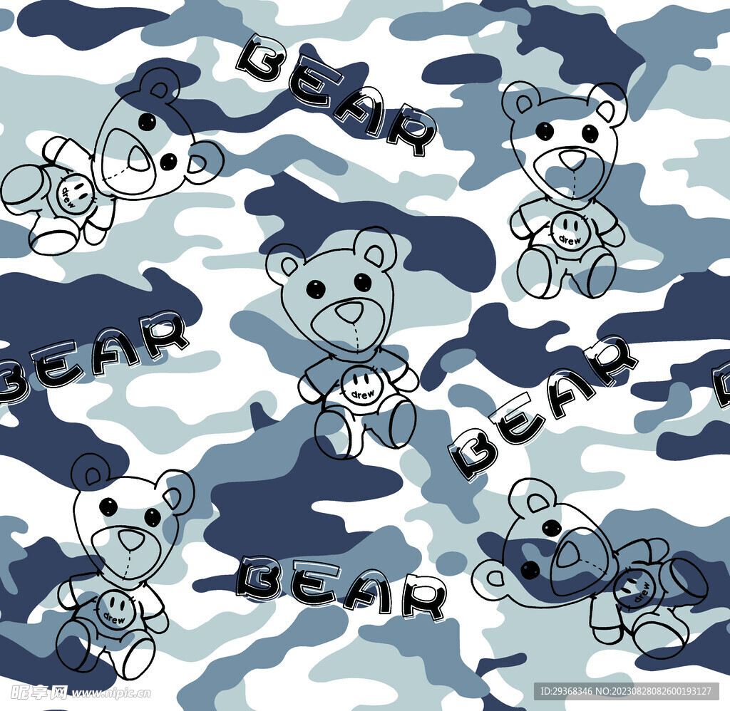 BEAR熊迷彩