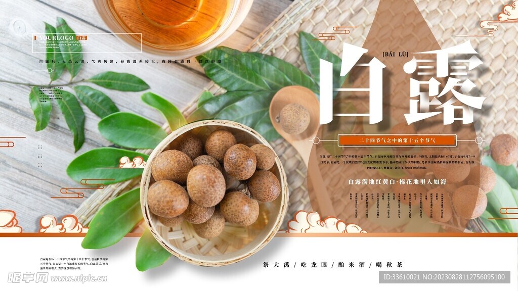 白露海报素材展板