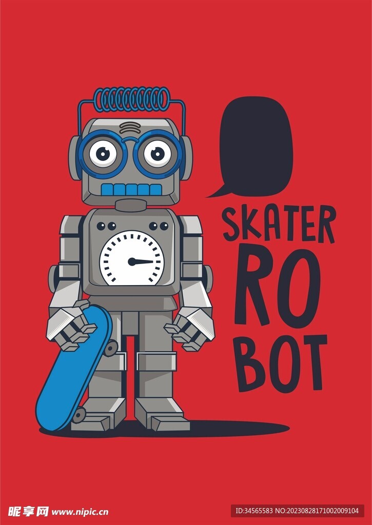 机器人手拿滑板