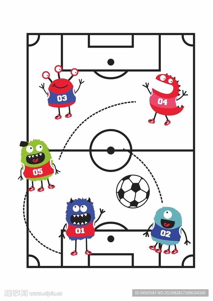 足球战术盘怪兽球员