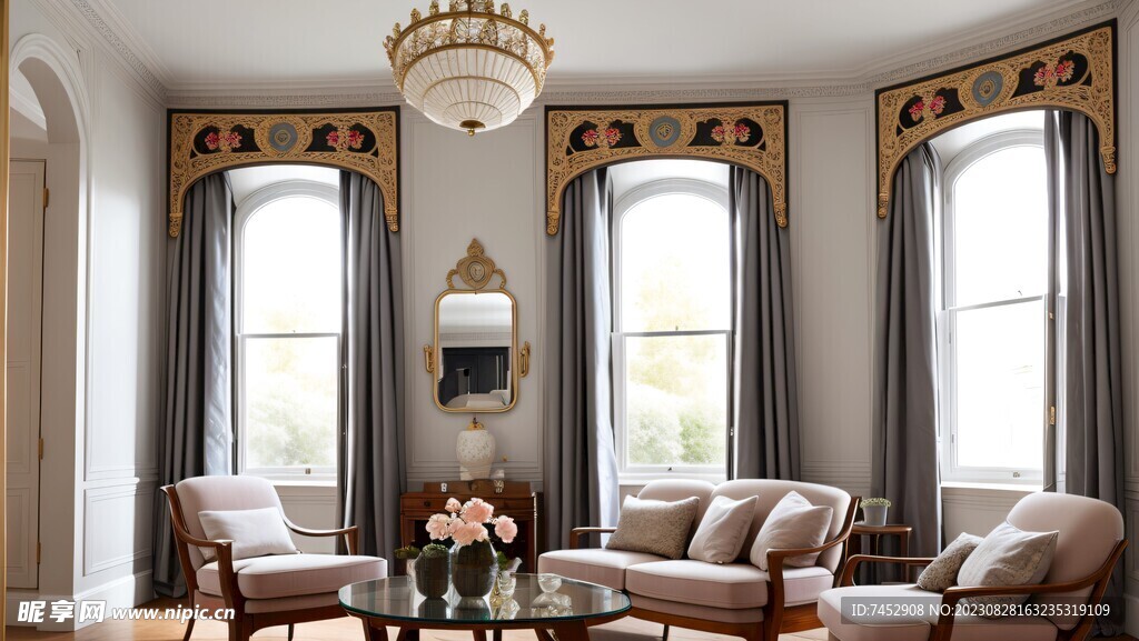 新艺术风格起居室