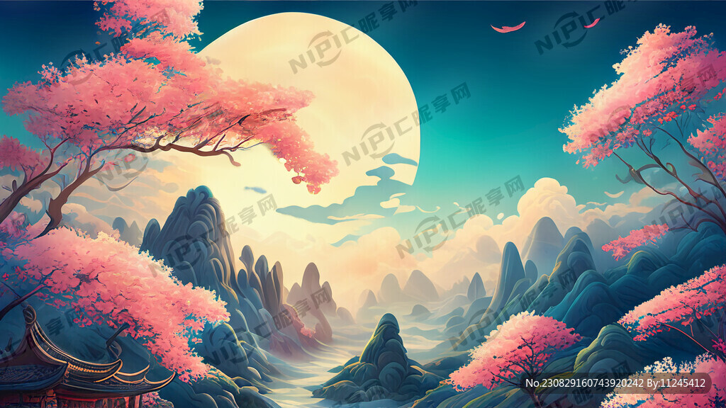 游戏梦幻唯美新中式风景 超高清