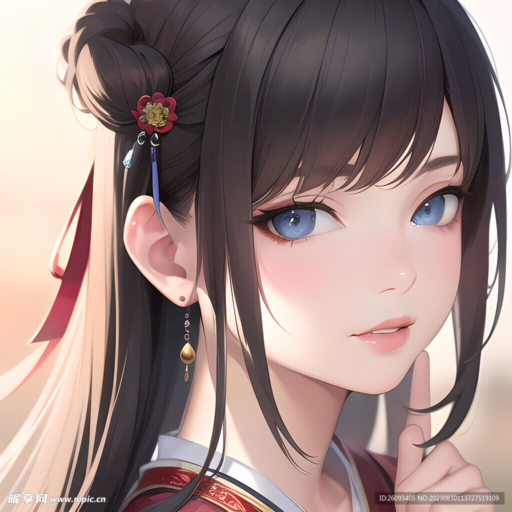 二次元古风汉服卡通动漫人物头像