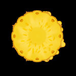 菠萝横切面免扣素材