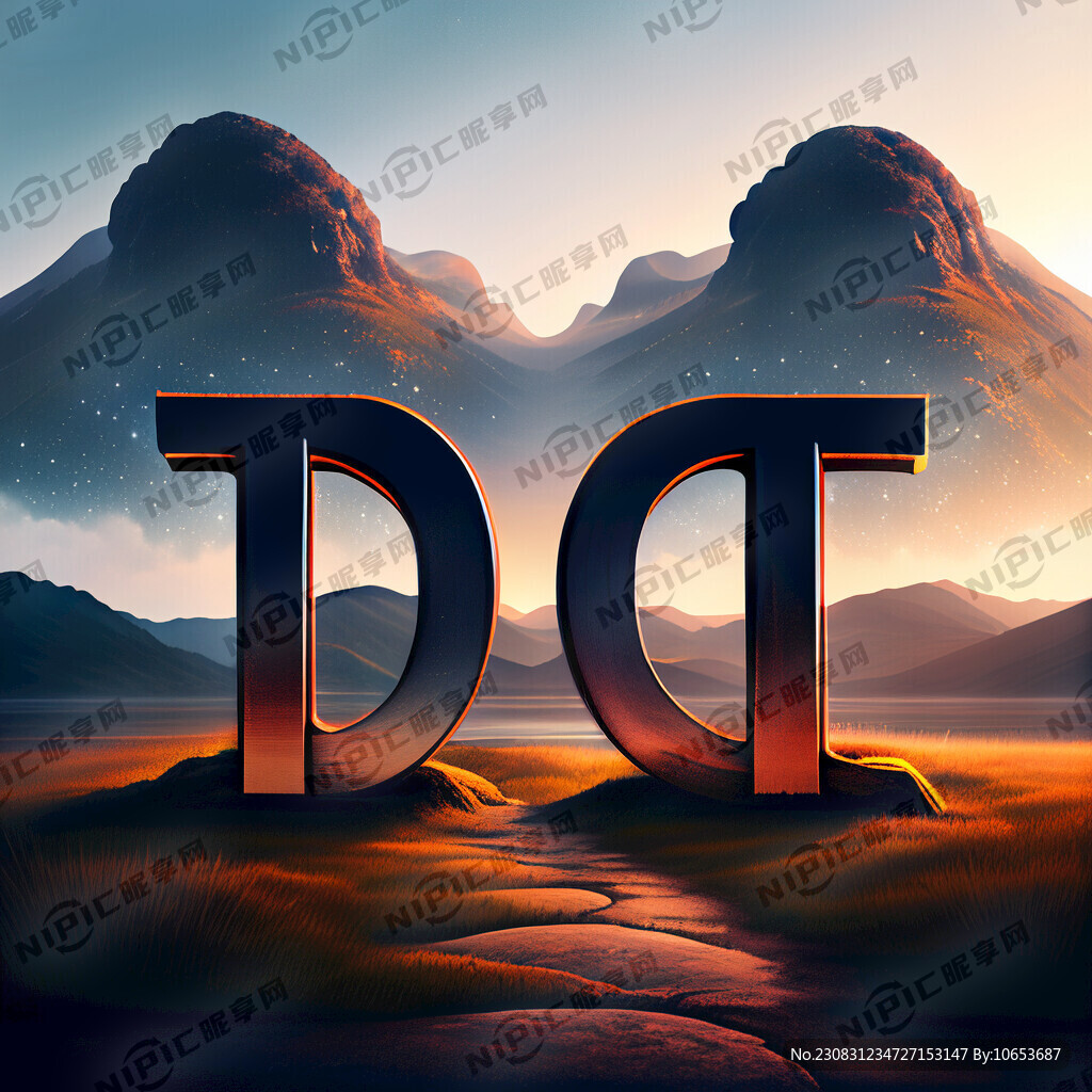 以风景的形式写出生活两个字